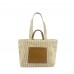 Bolso Tote De Hombro Rafia